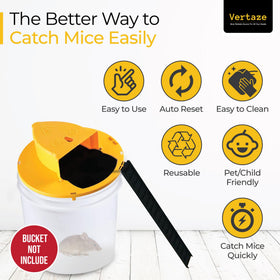 Vertaze indoor-outdoor mouse trap fits kitchens, garages, and gardens
