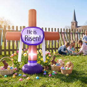 Vertintong Easter cross with built in LED lights bright night display.