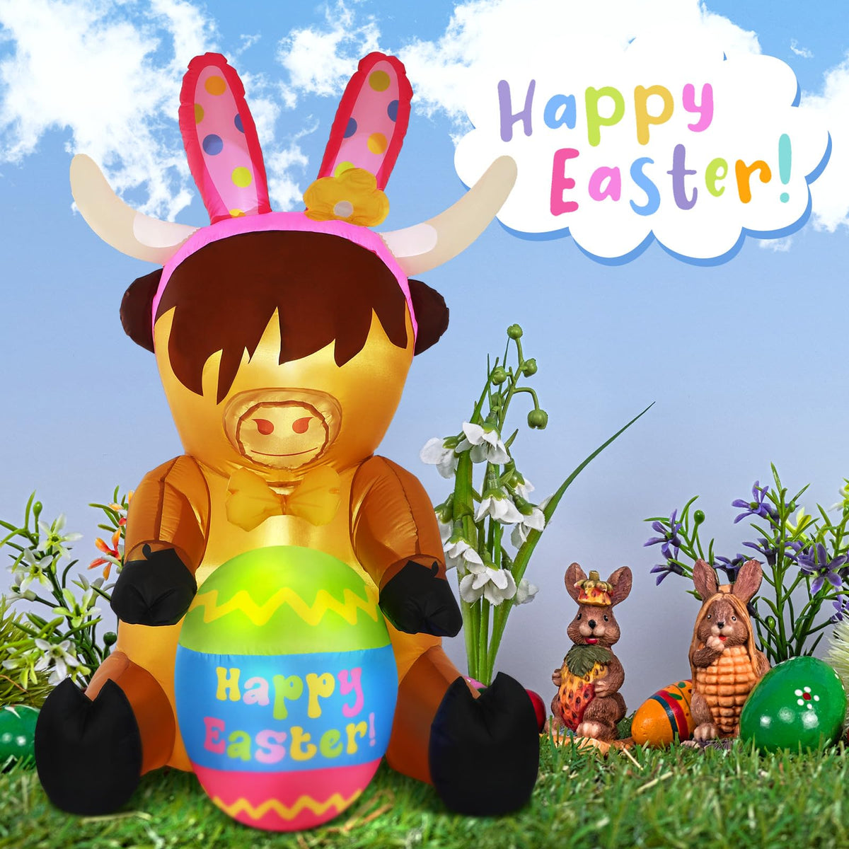 Vertintong outdoor Easter set up inflatable quick to inflate and display