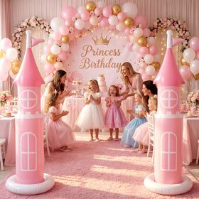 Vertintong two-piece castle decorations pack for versatile party styling