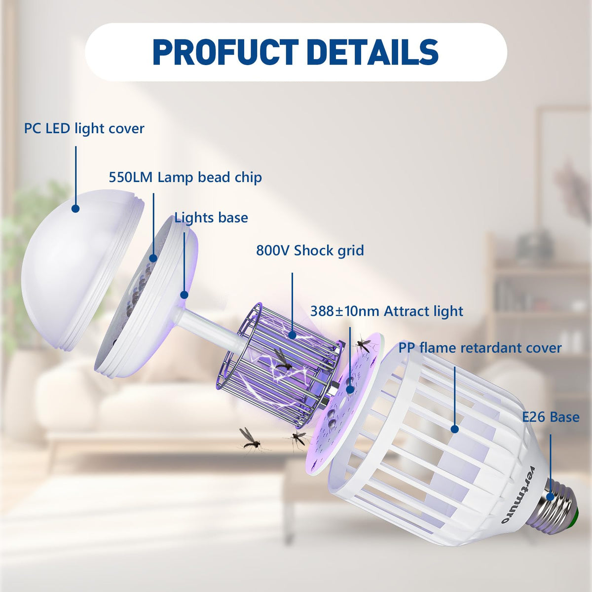 vertmuro 9W bulb saves energy like a 60W traditional bulb
