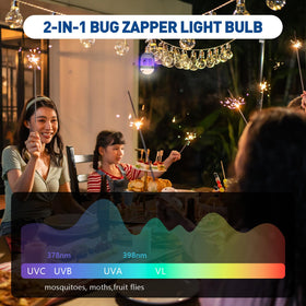 vertmuro UV light attracts pests for efficient capture with the 388±10nm glow