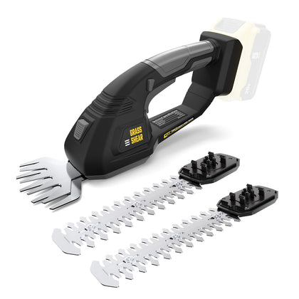 VERVEWAVE cordless hedge trimmer showing DeWALT 20V compatibility for flexible outdoor trimming.