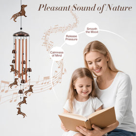 VESTCDF Bigfoot wind chime metal cap and rope provide durable hanging