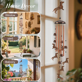 VESTCDF Bigfoot wind chime S-hook demonstrates easy installation on trees