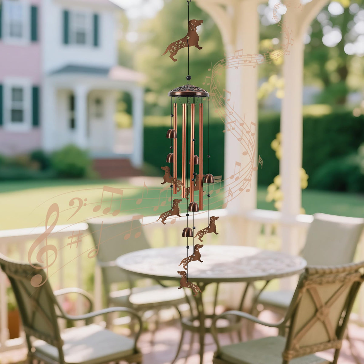VESTCDF Bigfoot wind chime small figures detail adds whimsy for gardens