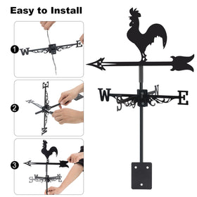 VESTCDF Rust-resistant metal weathervane designed for outdoor durability.