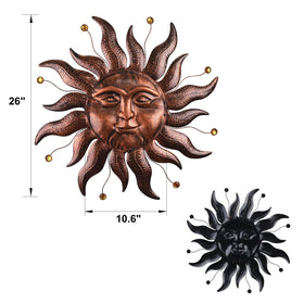 VESTCDF sun wall decor for porch, fence, or patio with easy mounting