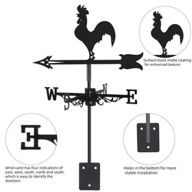 VESTCDF Weather vane installation hardware enables easy setup.
