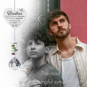 Vetbuosa memorial crystal suncatcher eternal companionship and remembrance.