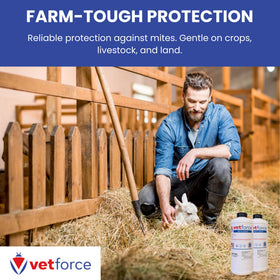 Vetforce Mite Dust resealable container for long-lasting protection