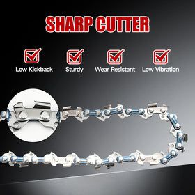 Vetoper chain with hardened rivets improves wear resistance.