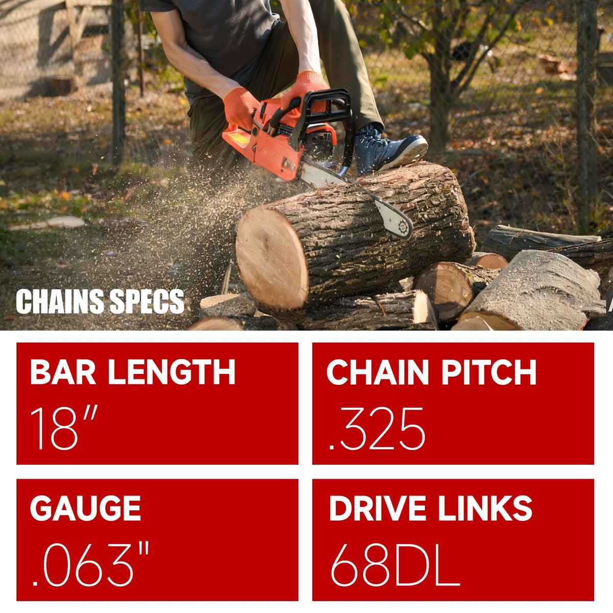 Vetoper chain teeth close-up highlighting chrome plating for lasting sharpness.