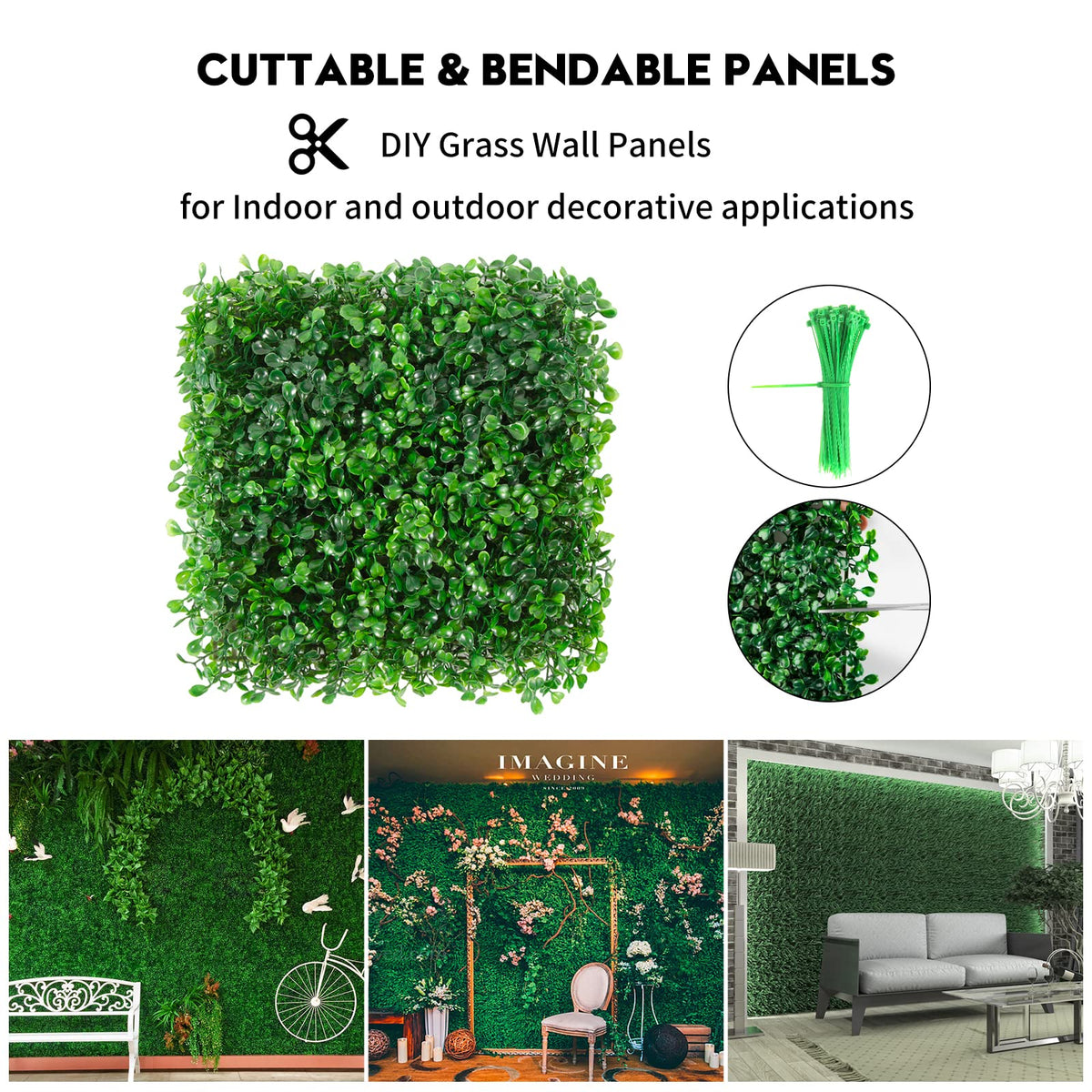 Vevitts backyard walkway panel creates a green guide along paths