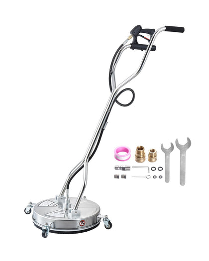 VEVOR 18-inch surface cleaner assembly enables fast, efficient cleaning for large outdoor surfaces.
