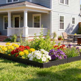 VEVOR 20 feet border coverage with six linked sections provides cohesive boundaries.