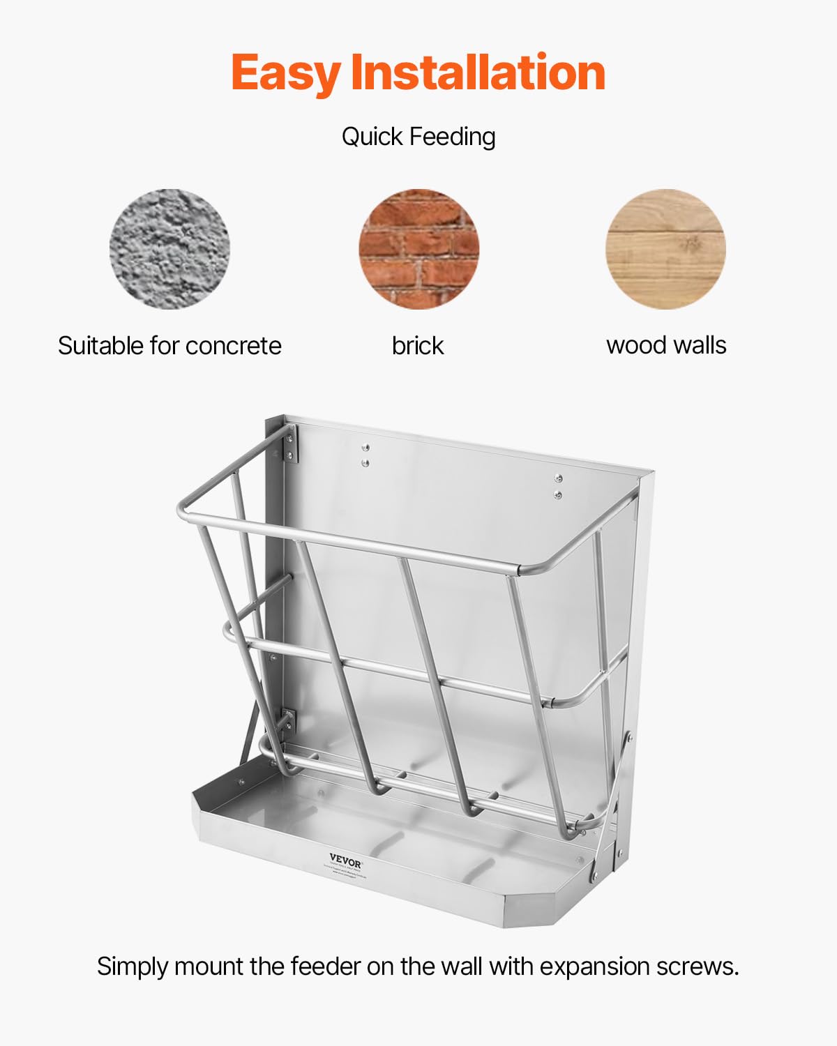 VEVOR 21-gallon capacity supports multiple goats with fewer refills.