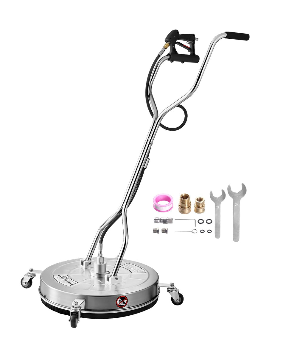 VEVOR 24-inch surface cleaner assembly shown for wide-area cleaning
