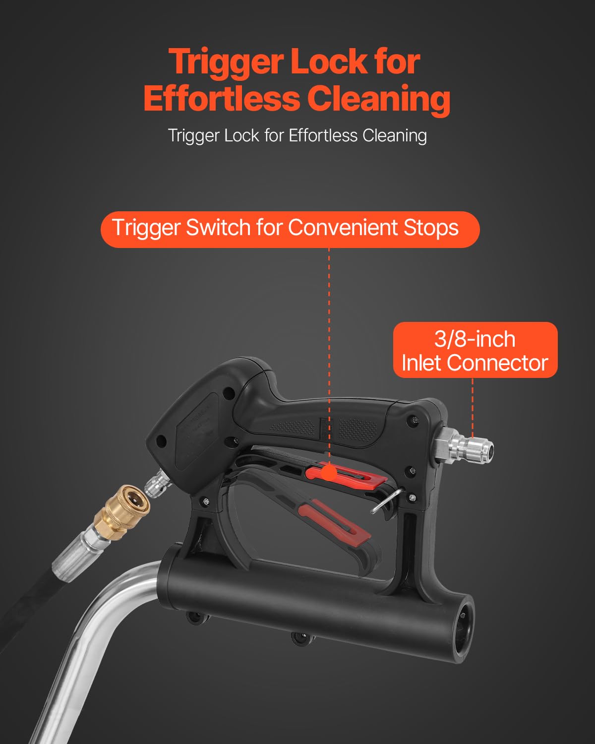 VEVOR 4000 PSI stainless attachment delivers powerful, professional cleaning