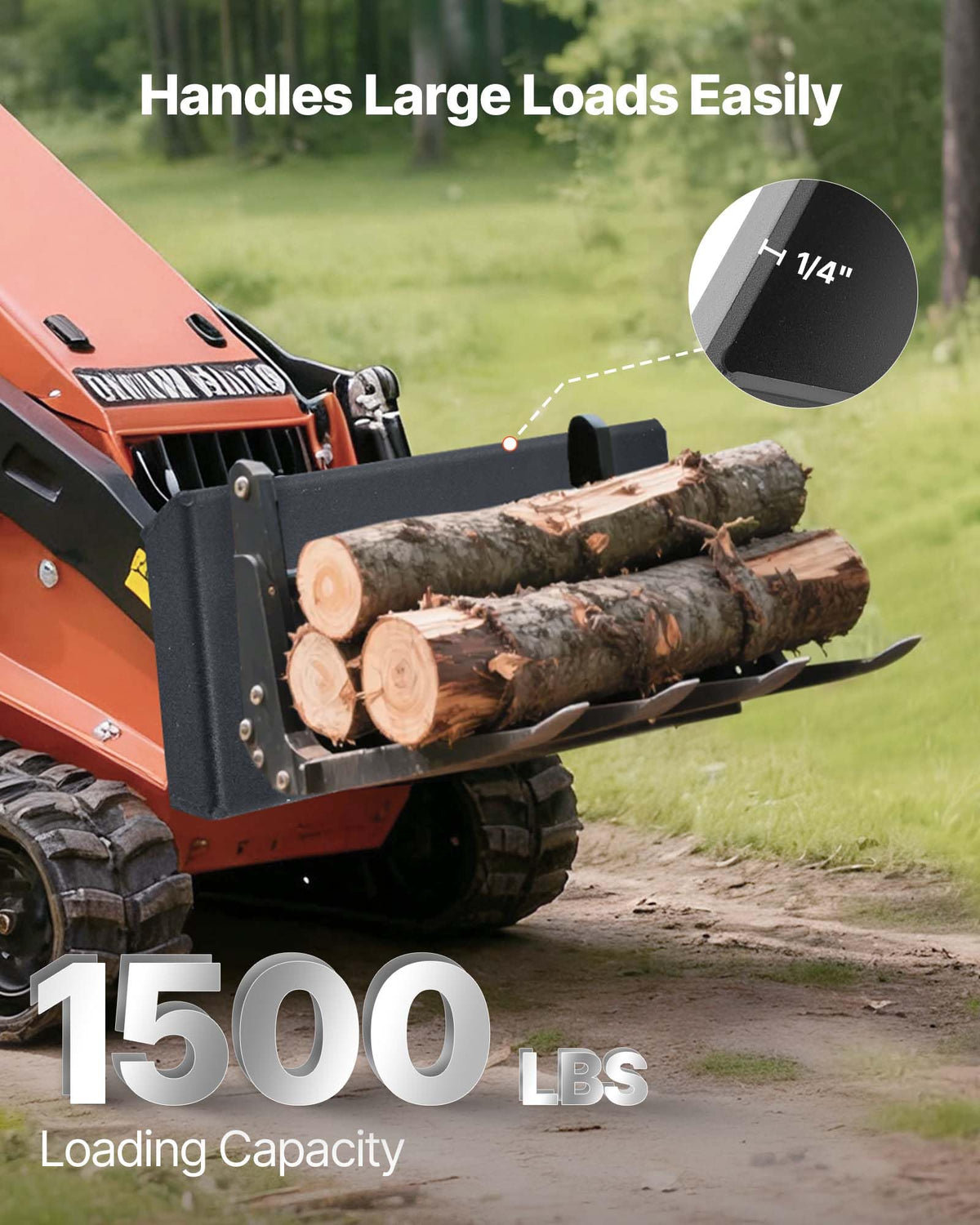 VEVOR 50-grade steel construction enhances durability and wear resistance.
