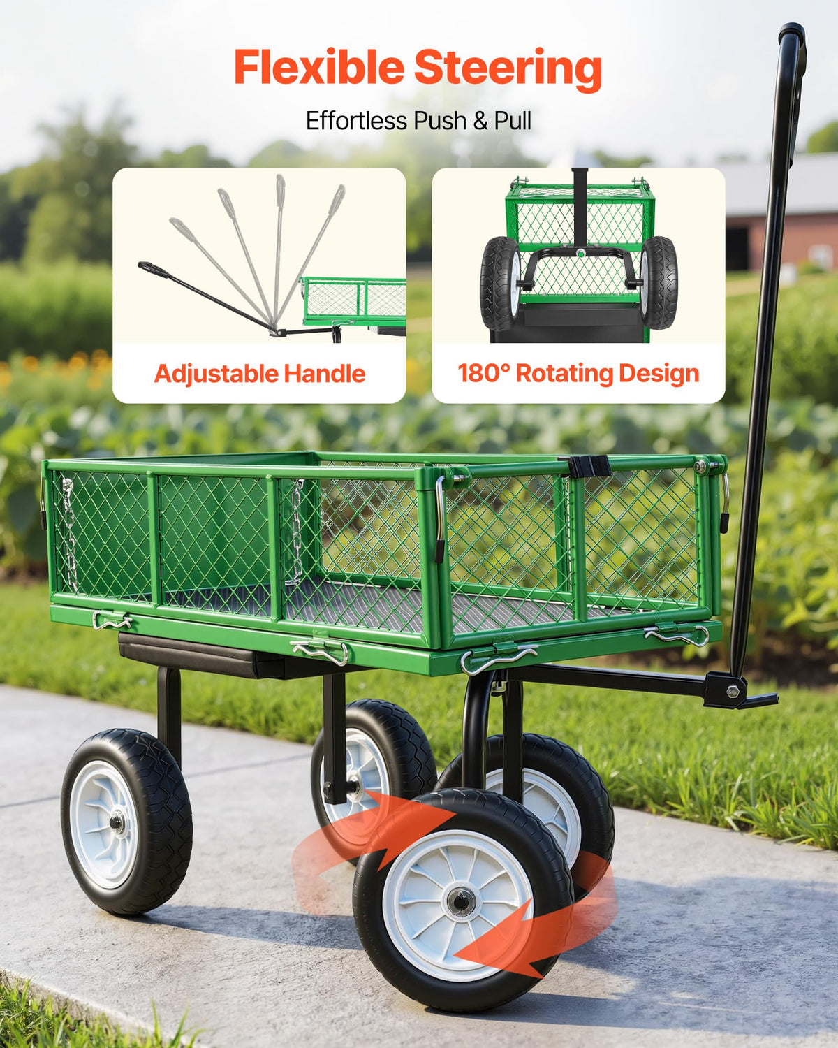 VEVOR 500lbs load capacity supports heavy soil and rocks