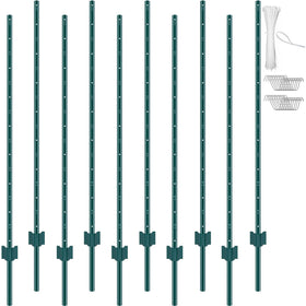 VEVOR 5ft fence post with 10-pack — sturdy garden border solution.