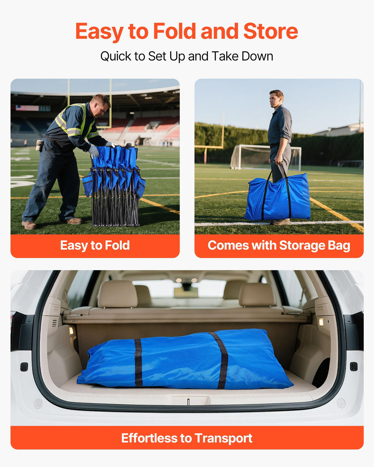 VEVOR 600D Oxford fabric boosts durability for outdoor use.