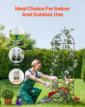 VEVOR 71x20 in rustproof trellis offers pack-of-four convenience for multiple beds.