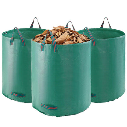 VEVOR 72-gallon yard waste bag folded for compact storage.
