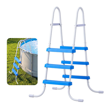 VEVOR above-ground pool ladder 3-step assembly for durable outdoor use
