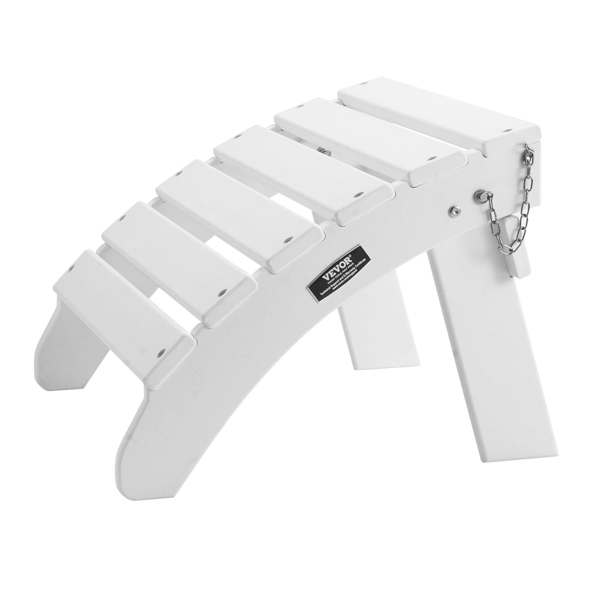 VEVOR Adirondack Ottoman white finish complements any outdoor space