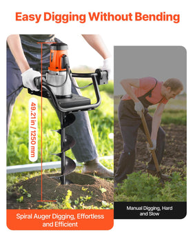 VEVOR alloy steel auger bit resists rust and impact