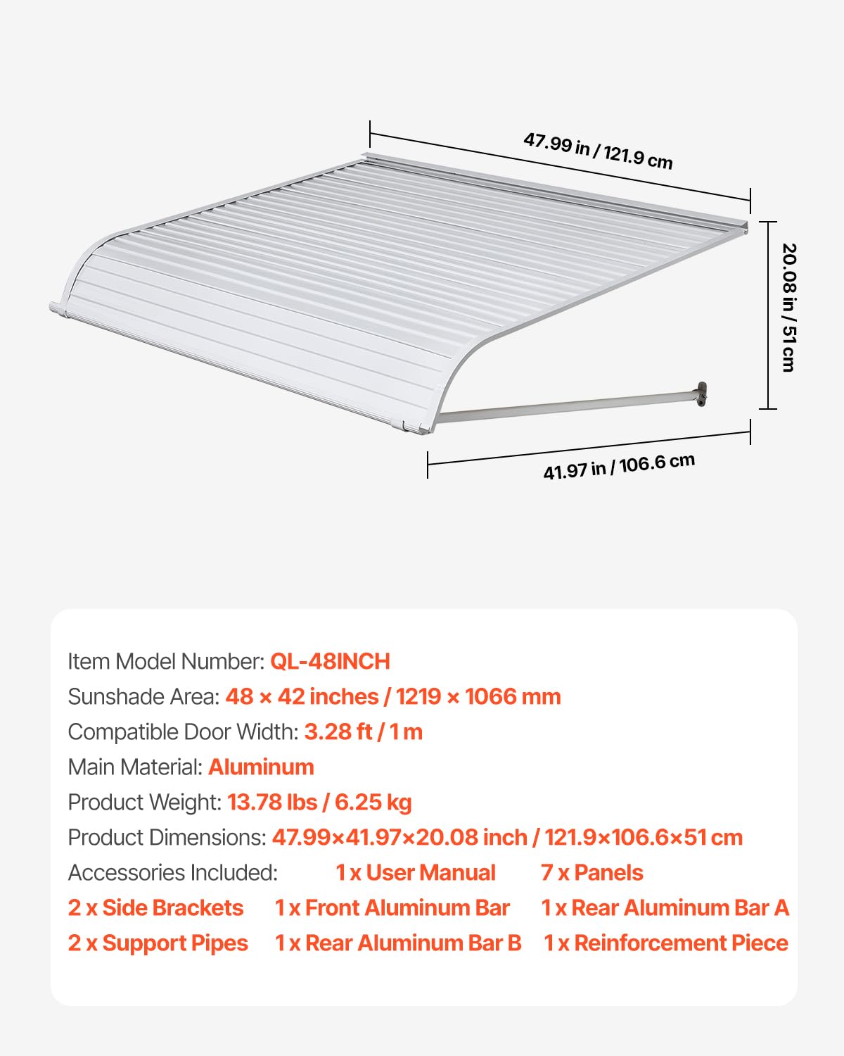 VEVOR outdoor space canopy ideal for patios and porches.