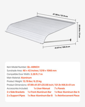 VEVOR outdoor space canopy ideal for patios and porches.