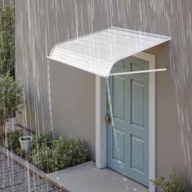 VEVOR aluminum awning patio entrance provides shaded outdoor space