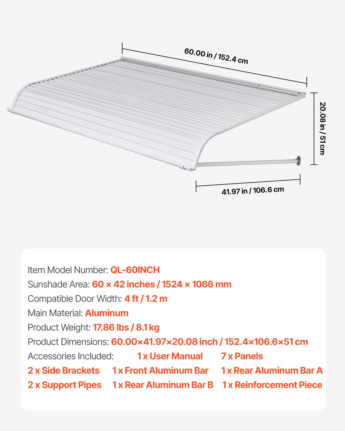 VEVOR all-season protection shields vehicles and outdoor items from sun and moisture.