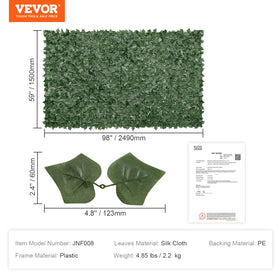 VEVOR maintenance-free ivy fence—no watering or pruning required.