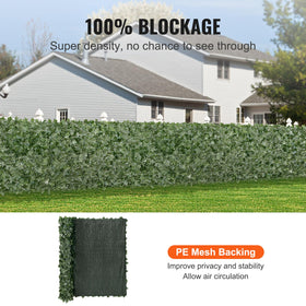 VEVOR artificial ivy wall decor ideal for outdoor privacy on balcony.