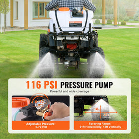 VEVOR ATV Spot Sprayer 12V pump delivers strong flow and high pressure
