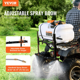 VEVOR ATV Spot Sprayer telescopic boom offers adjustable spray distance