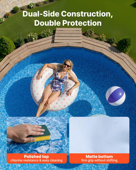 VEVOR backyard pool liner in action enhancing outdoor space.
