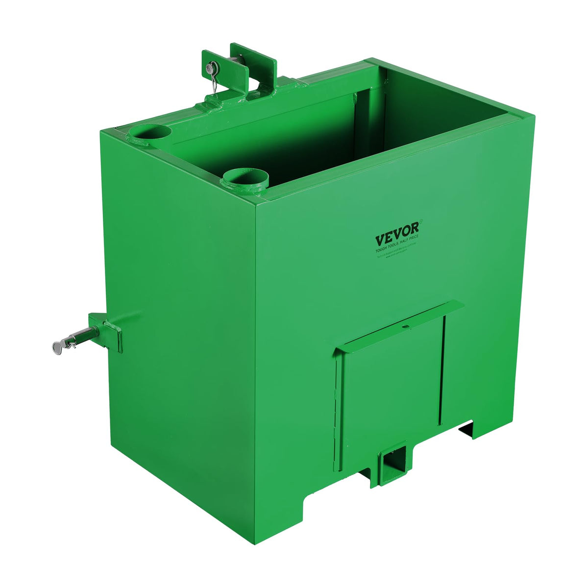 VEVOR ballast box green finish stands out on outdoor jobs and resists the elements