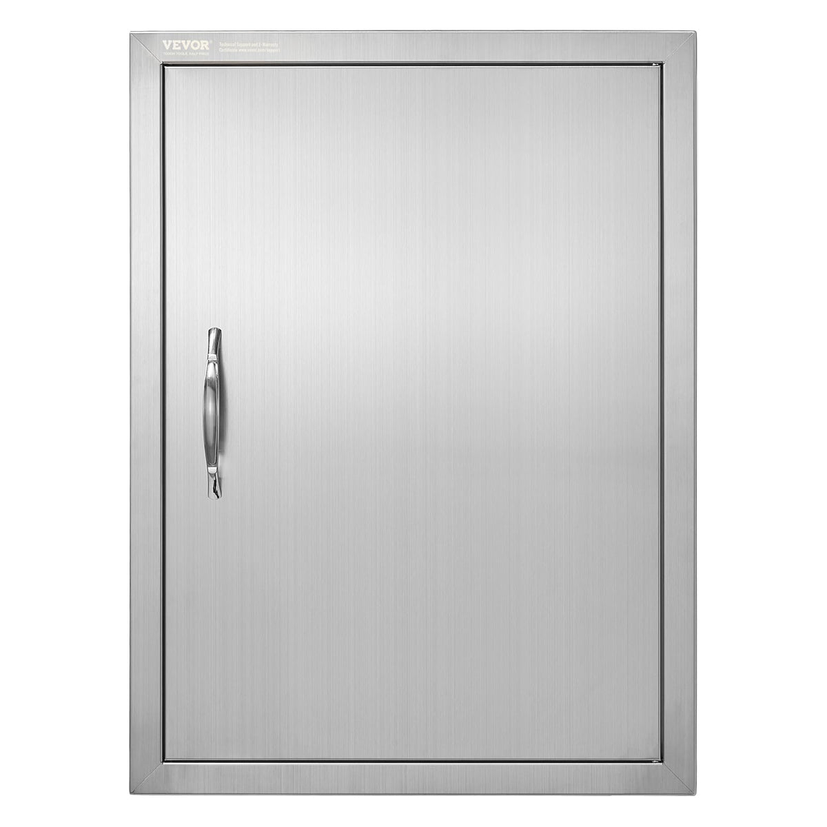 VEVOR BBQ Access Door front view showing durable stainless steel for outdoor kitchens