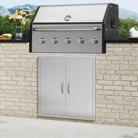 VEVOR BBQ Access Door installation template aids precise mounting