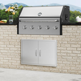 VEVOR BBQ access door installation template for easy mounting