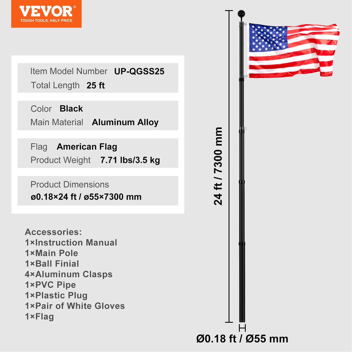 VEVOR flag with brass grommets for durable mounting