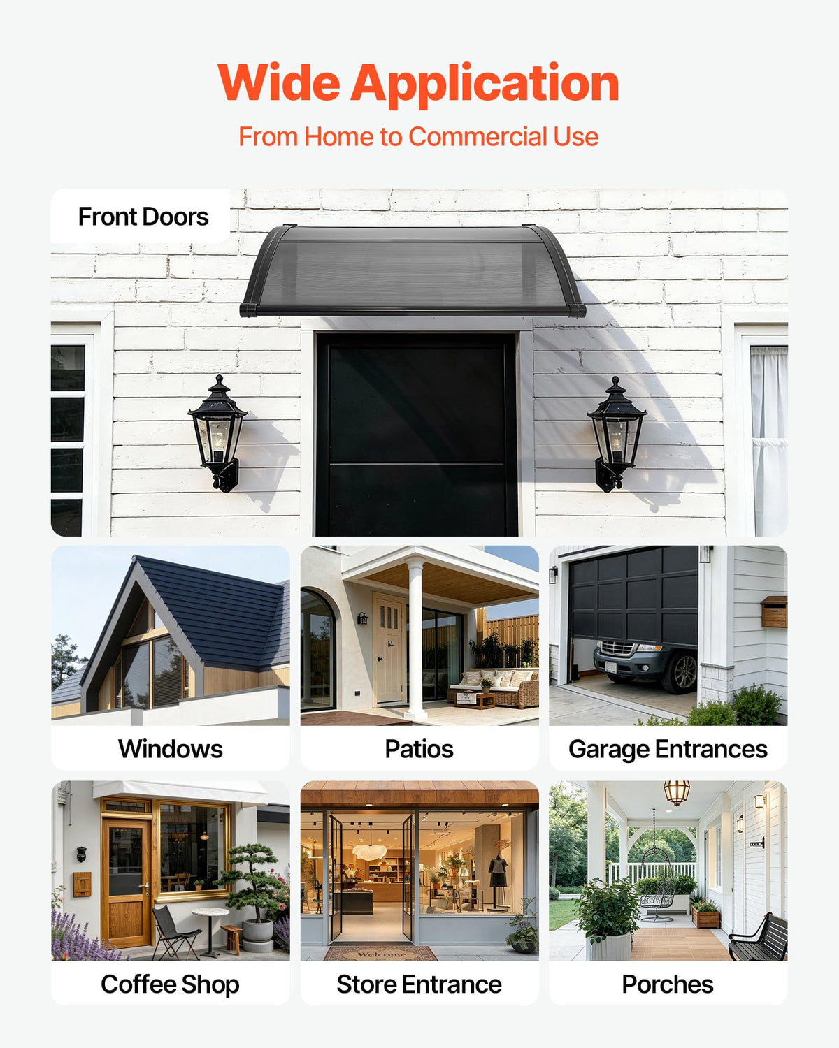VEVOR mounting screws for brick, concrete, or wood walls