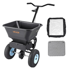 VEVOR Broadcast Spreader overview showing the full device for quick lawn coverage