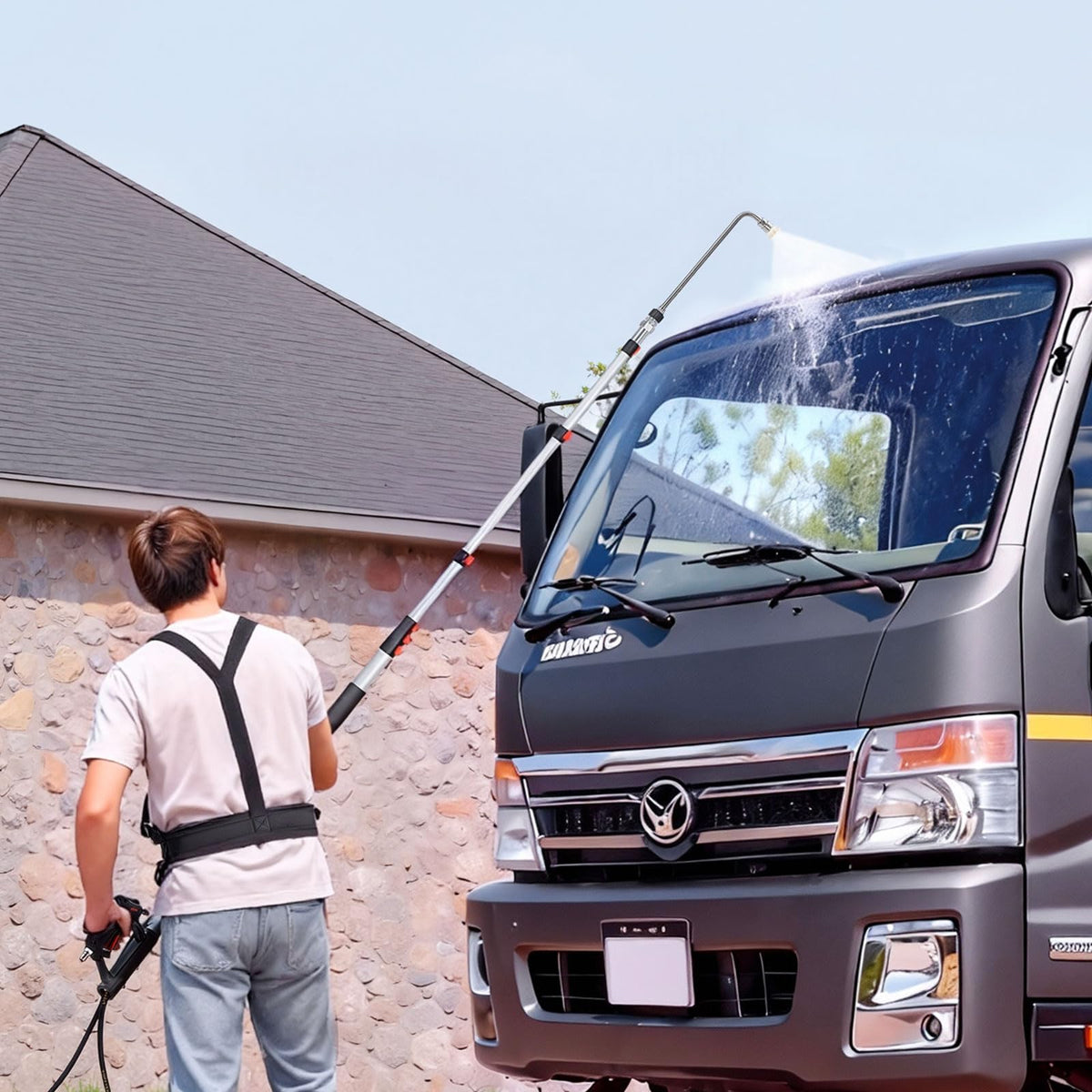 VEVOR brush head for tough grime on surfaces