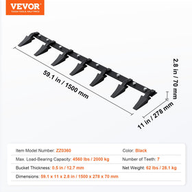 VEVOR bucket tooth bar performs well in loose soil excavation
